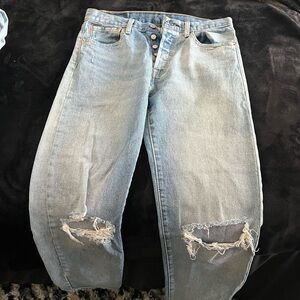 Levi's 501 ripped Jeans